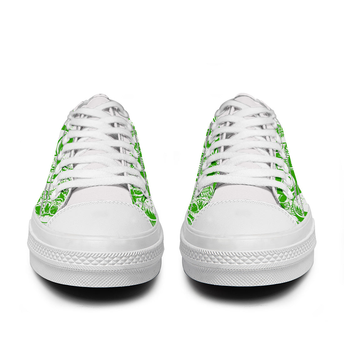 Resalta tu estilo con las zapatillas bajas de lona Skeleton para hombre y mujer