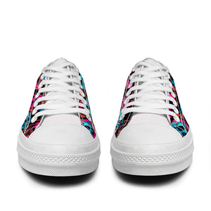 Resalta tu estilo con las zapatillas bajas de lona Skeleton para hombre y mujer