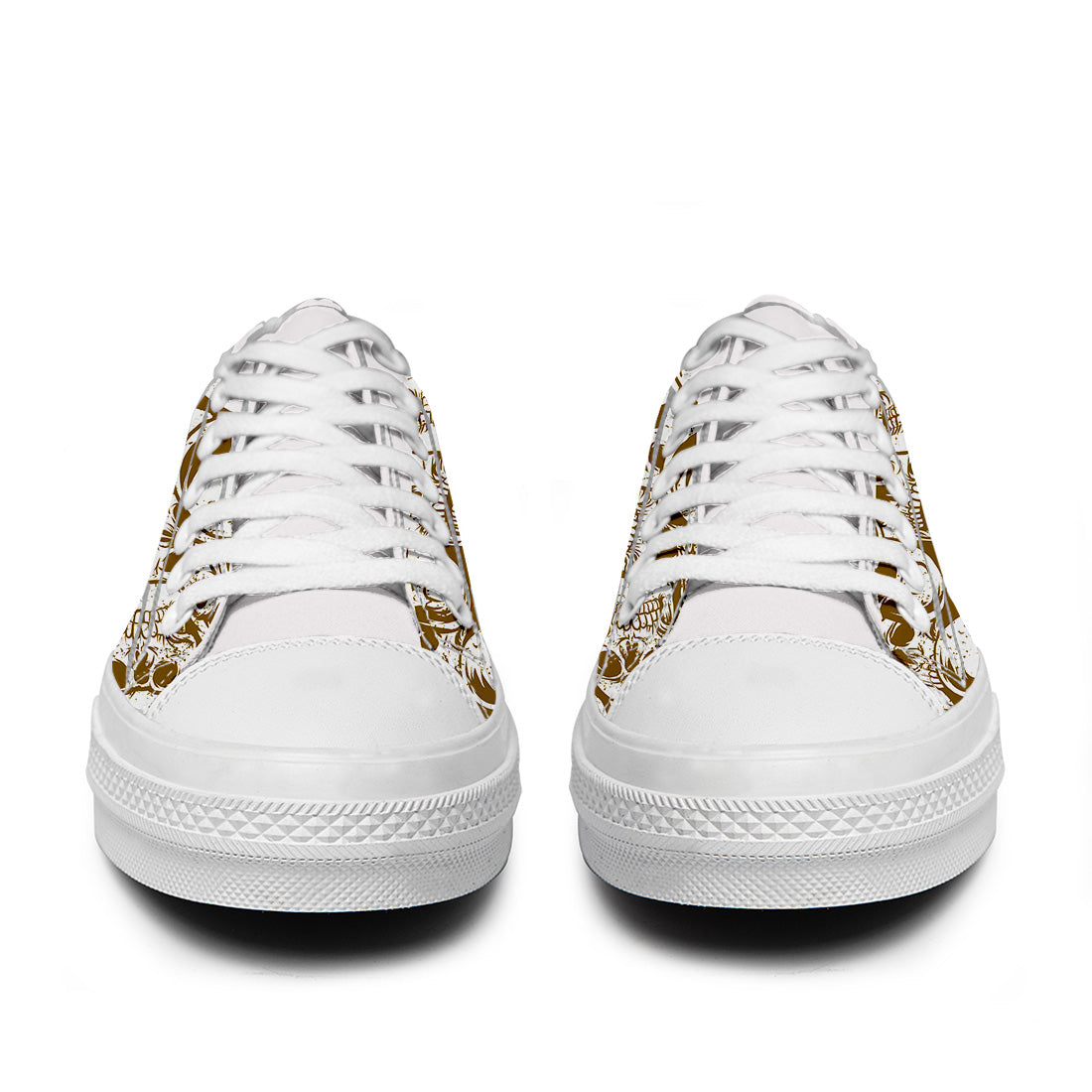 Resalta tu estilo con las zapatillas bajas de lona Skeleton para hombre y mujer