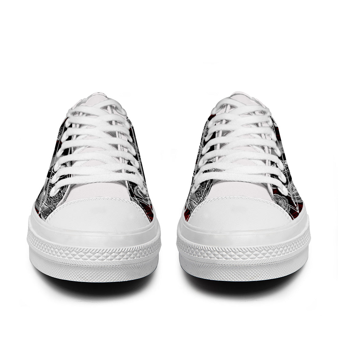 Resalta tu estilo con las zapatillas bajas de lona Skeleton para hombre y mujer
