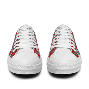 Resalta tu estilo con las zapatillas bajas de lona Skeleton para hombre y mujer