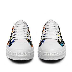 Resalta tu estilo con las zapatillas bajas de lona Skeleton para hombre y mujer