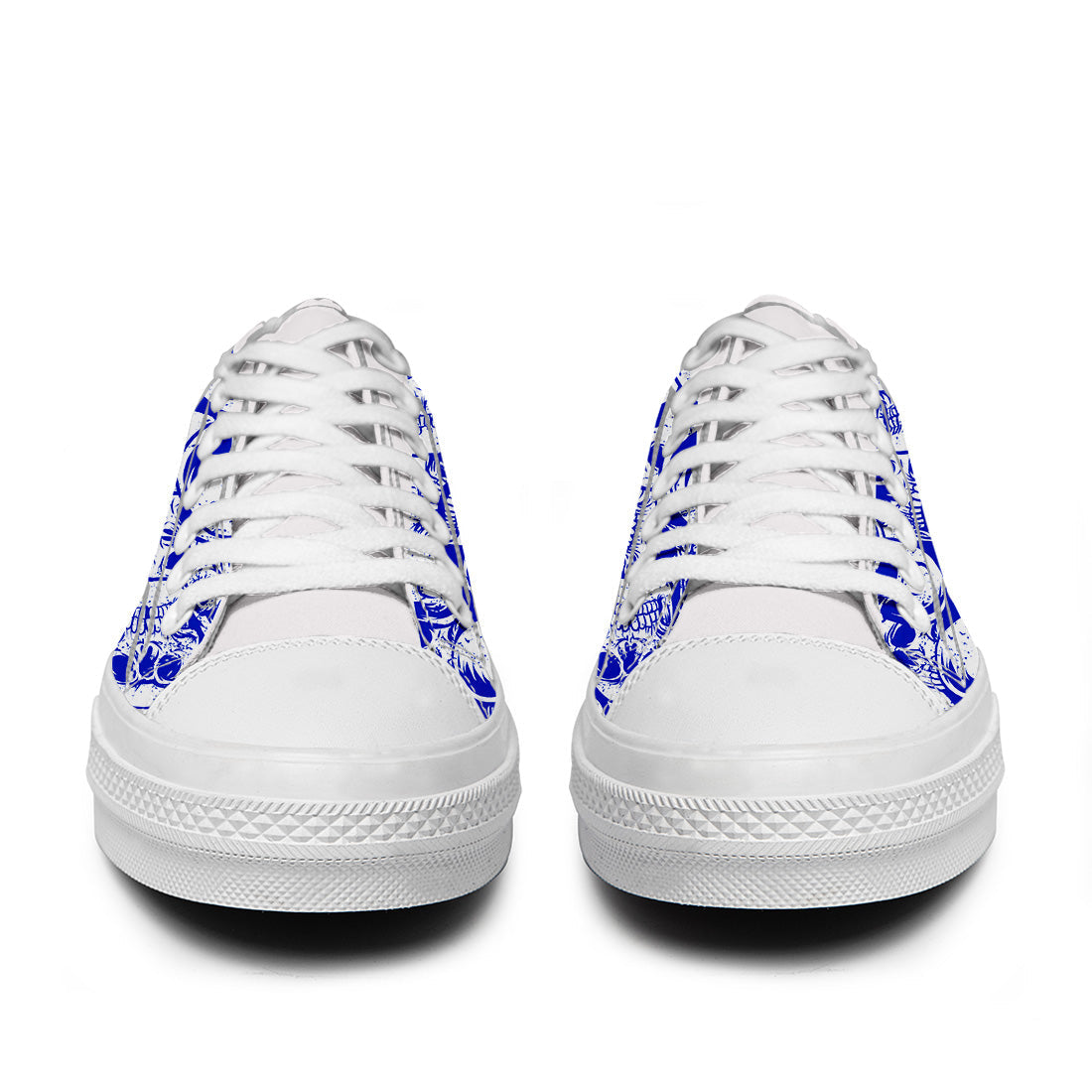 Resalta tu estilo con las zapatillas bajas de lona Skeleton para hombre y mujer