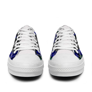 Resalta tu estilo con las zapatillas bajas de lona Skeleton para hombre y mujer