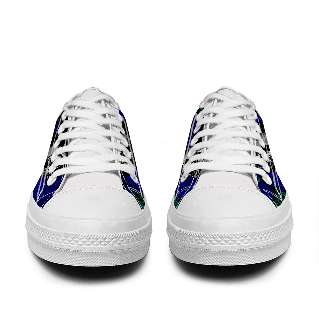 Resalta tu estilo con las zapatillas bajas de lona Skeleton para hombre y mujer