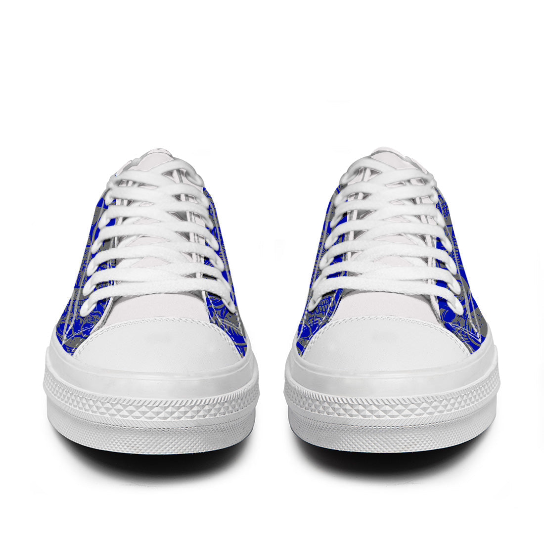 Resalta tu estilo con las zapatillas bajas de lona Skeleton para hombre y mujer
