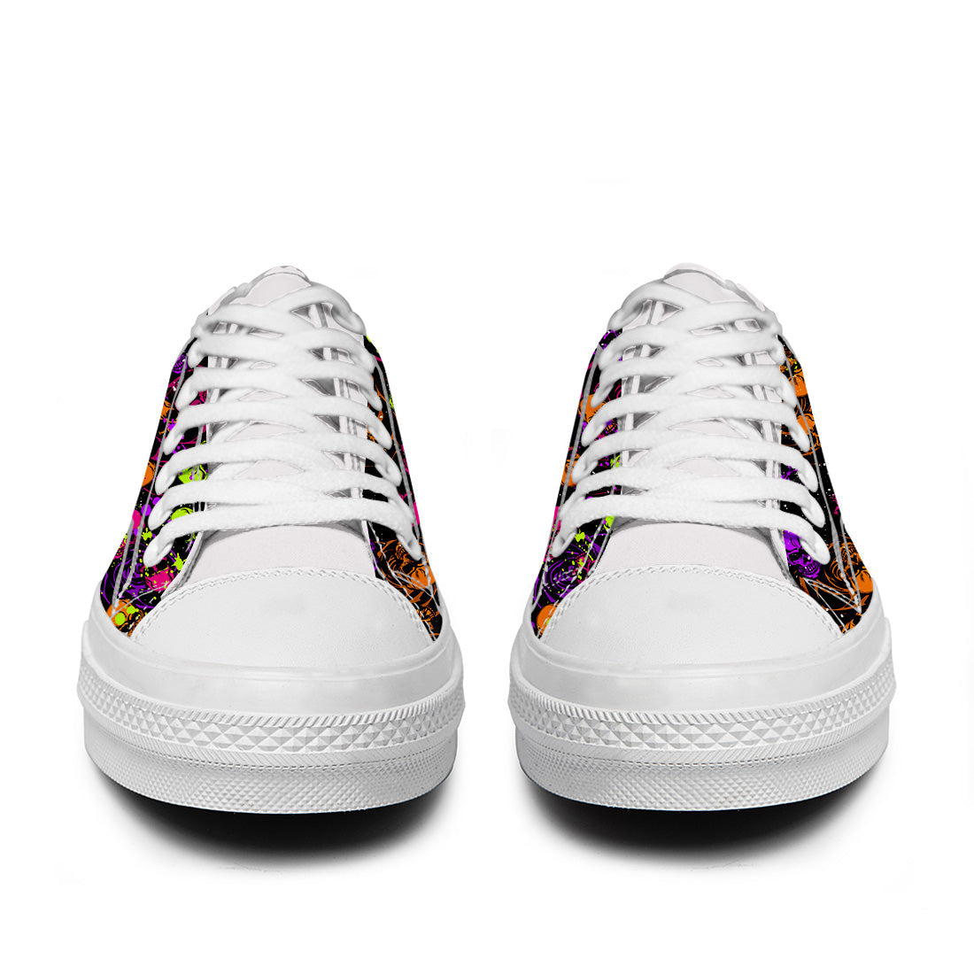 Resalta tu estilo con las zapatillas bajas de lona Skeleton para hombre y mujer