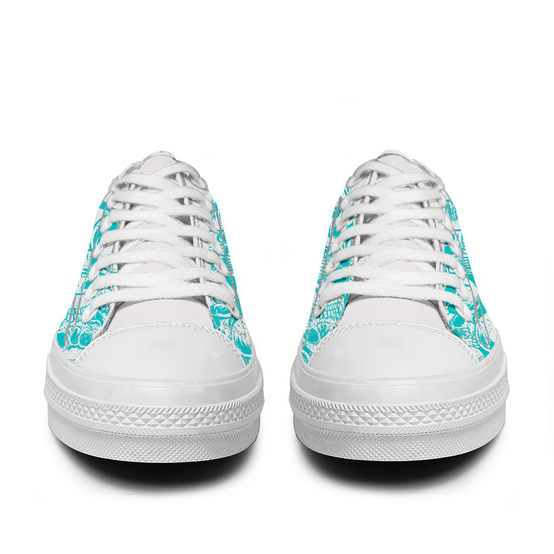 Resalta tu estilo con las zapatillas bajas de lona Skeleton para hombre y mujer