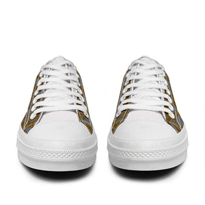 Resalta tu estilo con las zapatillas bajas de lona Skeleton para hombre y mujer