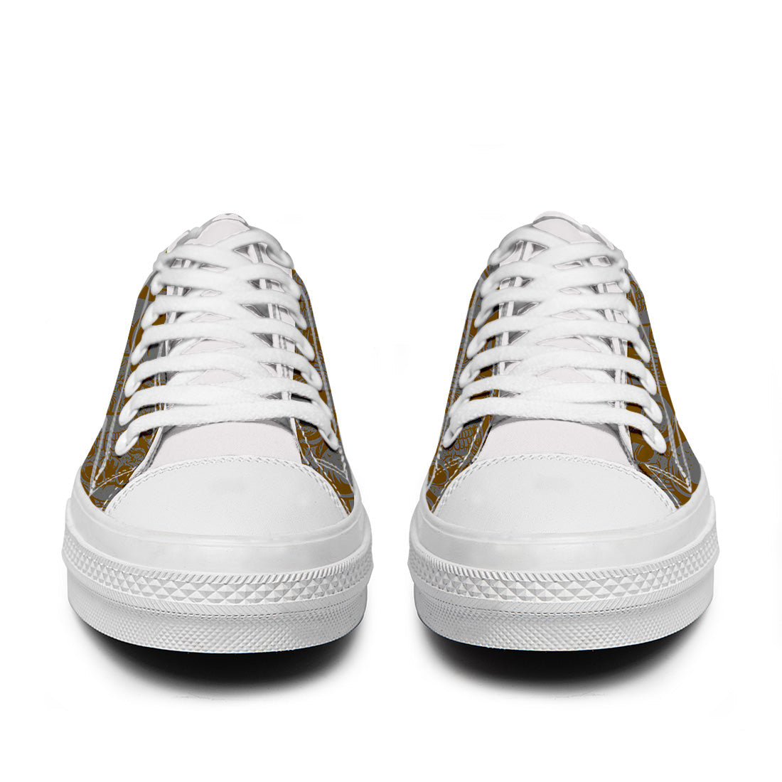 Resalta tu estilo con las zapatillas bajas de lona Skeleton para hombre y mujer