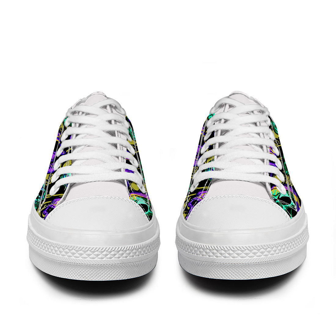 Resalta tu estilo con las zapatillas bajas de lona Skeleton para hombre y mujer