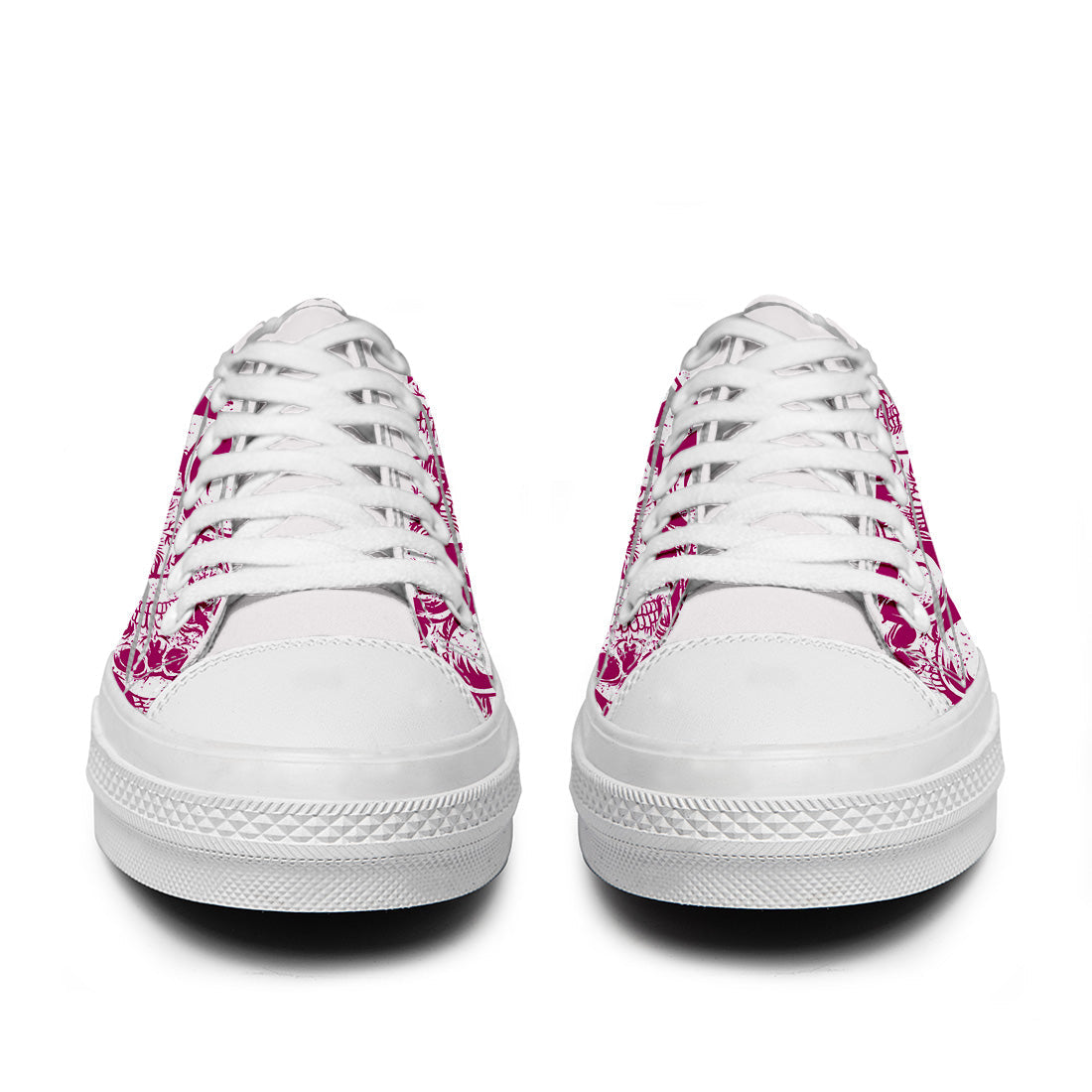 Resalta tu estilo con las zapatillas bajas de lona Skeleton para hombre y mujer