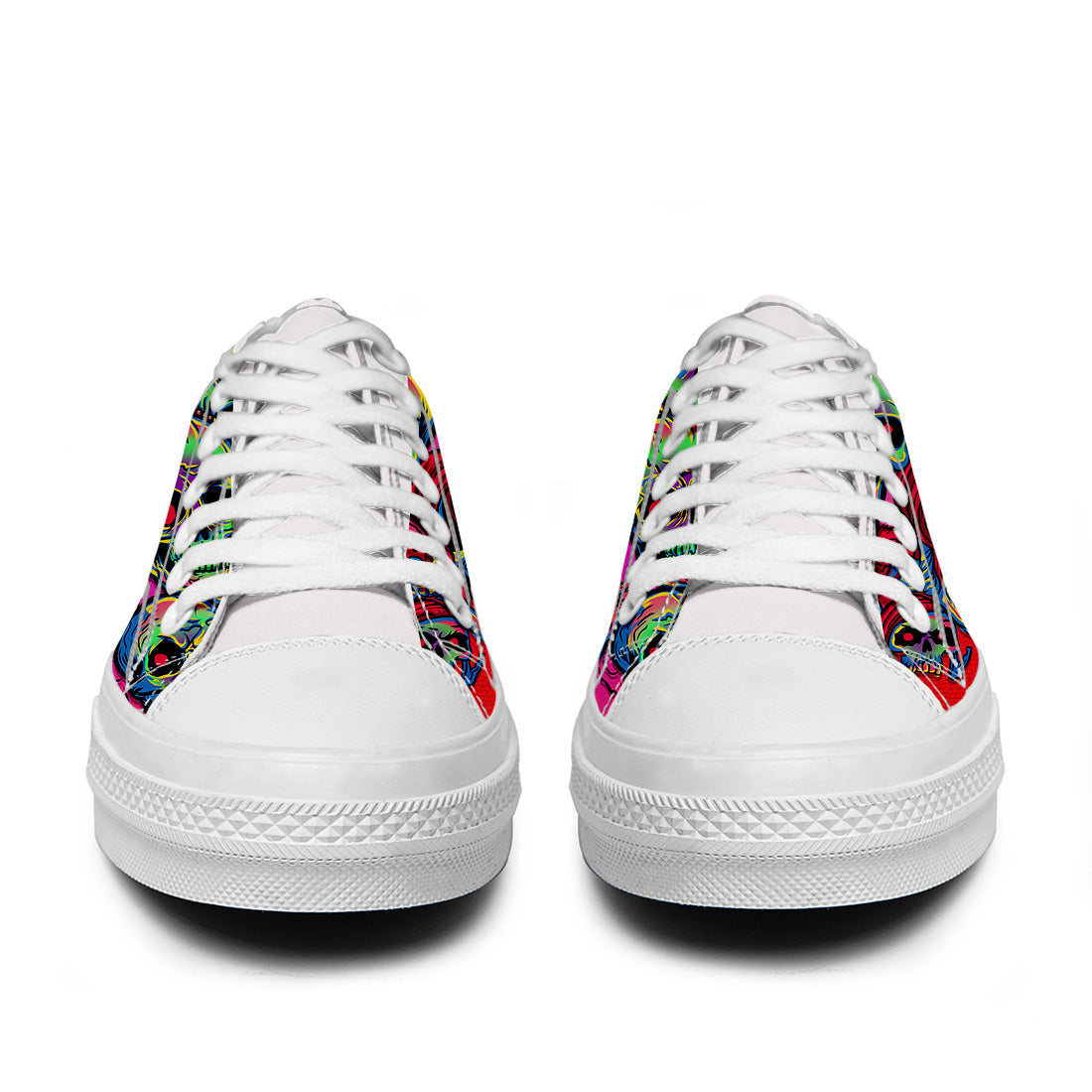 Resalta tu estilo con las zapatillas bajas de lona Skeleton para hombre y mujer