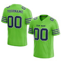 customized  authentic football jersey green navy-white mesh