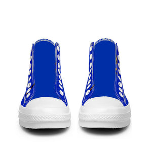 Resalta tu estilo con las zapatillas de lona de caña media Skeleton para hombre y mujer