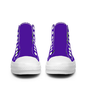 Resalta tu estilo con las zapatillas de lona de caña media Skeleton para hombre y mujer