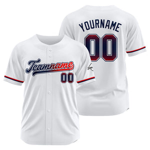 Camiseta de béisbol blanca personalizada con diseño bordado Camisetas de béisbol de hip hop personalizadas