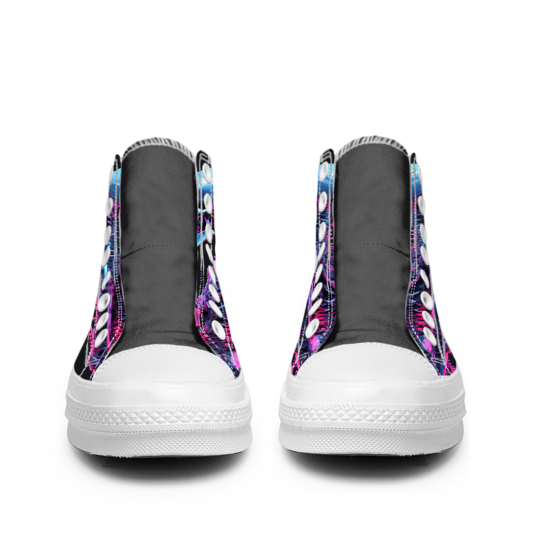 Resalta tu estilo con las zapatillas de lona de caña media Skeleton para hombre y mujer