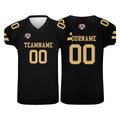 Camiseta de fútbol personalizada con nombre y número del equipo impresos en color negro