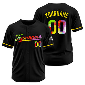Camisetas de béisbol negras personalizadas con diseño bordado y estilo hip hop