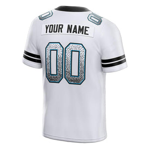 custom authentic drift fashion football jersey orange-navy mesh