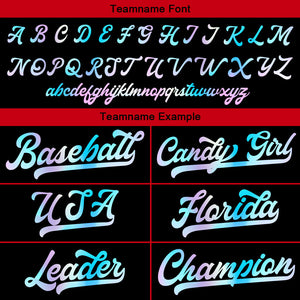 Camiseta de béisbol personalizada con diseño de rayas negras y rojas & estilo hip hop