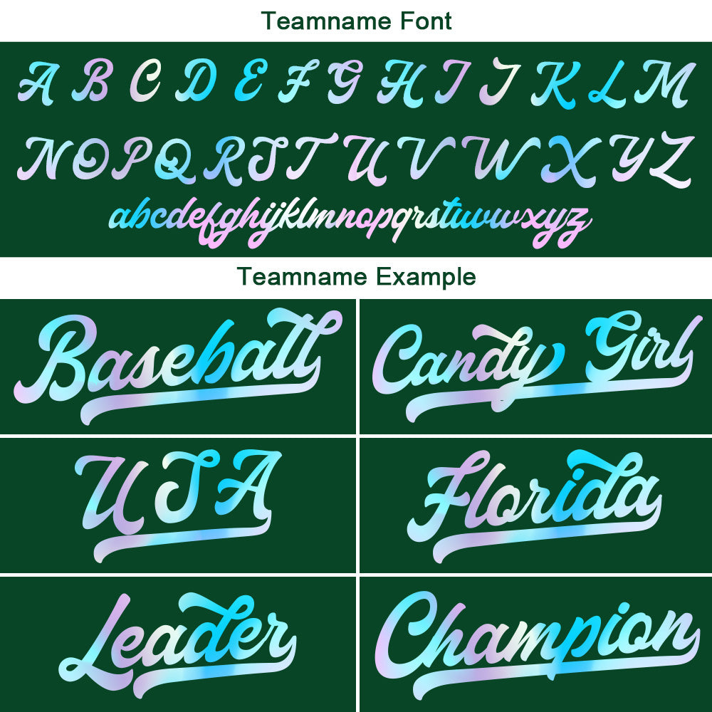 Camiseta de béisbol verde oscuro personalizada con diseño bordado Camisetas de béisbol de hip hop personalizadas