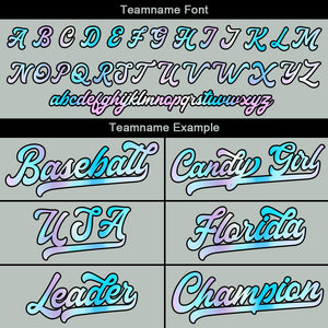 Camiseta de béisbol gris personalizada con diseño bordado Camisetas de béisbol de hip hop personalizadas