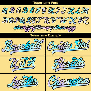 Camiseta de béisbol dorada personalizada con diseño bordado & camisetas de béisbol estilo hip hop personalizadas