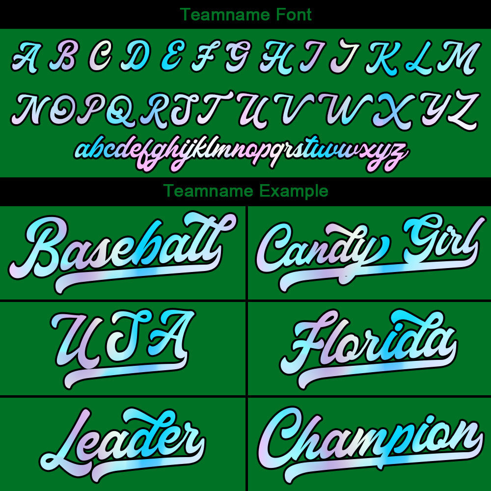 Camiseta de béisbol verde personalizada con diseño bordado Camisetas de béisbol de hip hop personalizadas
