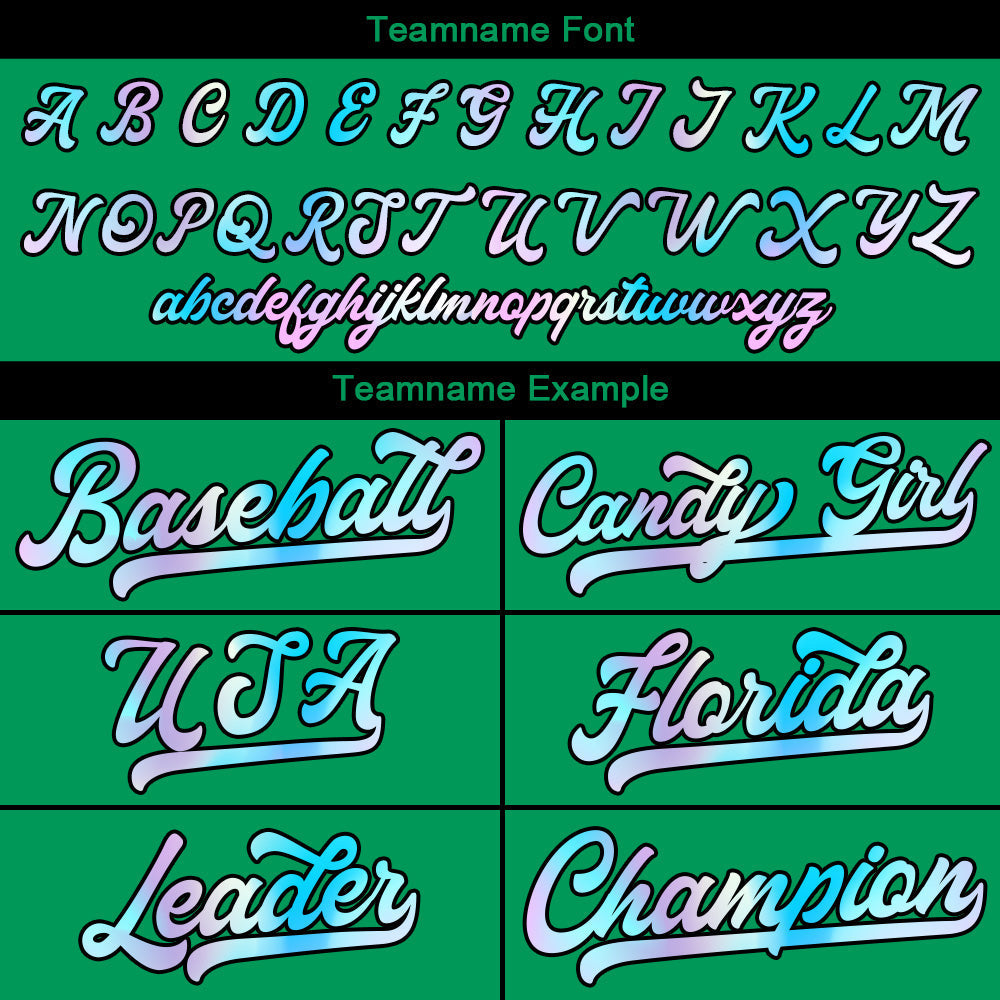 Camiseta de béisbol verde personalizada con diseño bordado Camisetas de béisbol de hip hop personalizadas