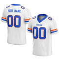 customized  authentic football jersey white-blue mesh