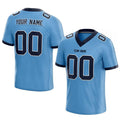 custom authentic football jersey powder blue-navy mesh