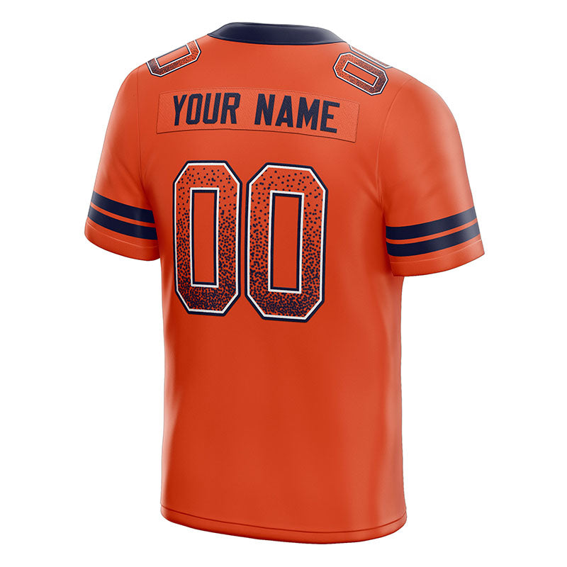 custom authentic drift fashion football jersey white-black mesh