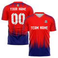 custom soccer uniform jersey kids adults personalized set jersey shirt red