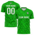 Conjunto personalizado de camiseta de fútbol verde y negro para niños y adultos
