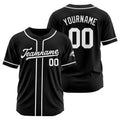 Camiseta de béisbol personalizada de malla negra y blanca