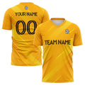 custom soccer uniform jersey kids adults personalized set jersey shirt yellow