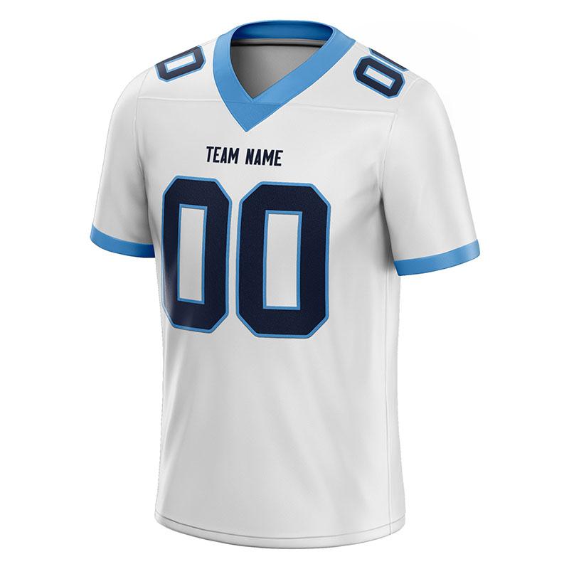 custom authentic football jersey white-red mesh