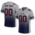custom authentic gradient fashion football jersey gray-navy-orange