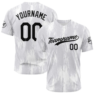 Camiseta de béisbol blanca con dise?o personalizado estampado completo