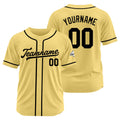 Camiseta de béisbol personalizada con diseño bordado & estilo hip hop & color oro y negro