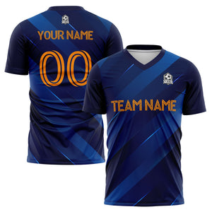 custom soccer uniform jersey kids adults personalized set jersey shirt navy