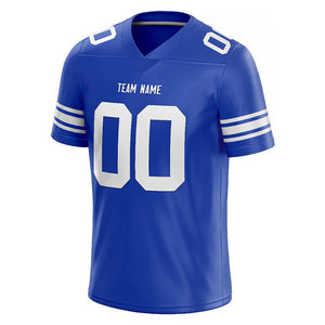customized  authentic football jersey royal-white mesh