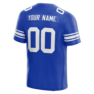 customized  authentic football jersey royal-white mesh