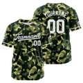 Dise?o personalizado de camiseta de béisbol con estampado de camuflaje
