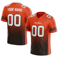 custom authentic gradient fashion football jersey orange-brown-white