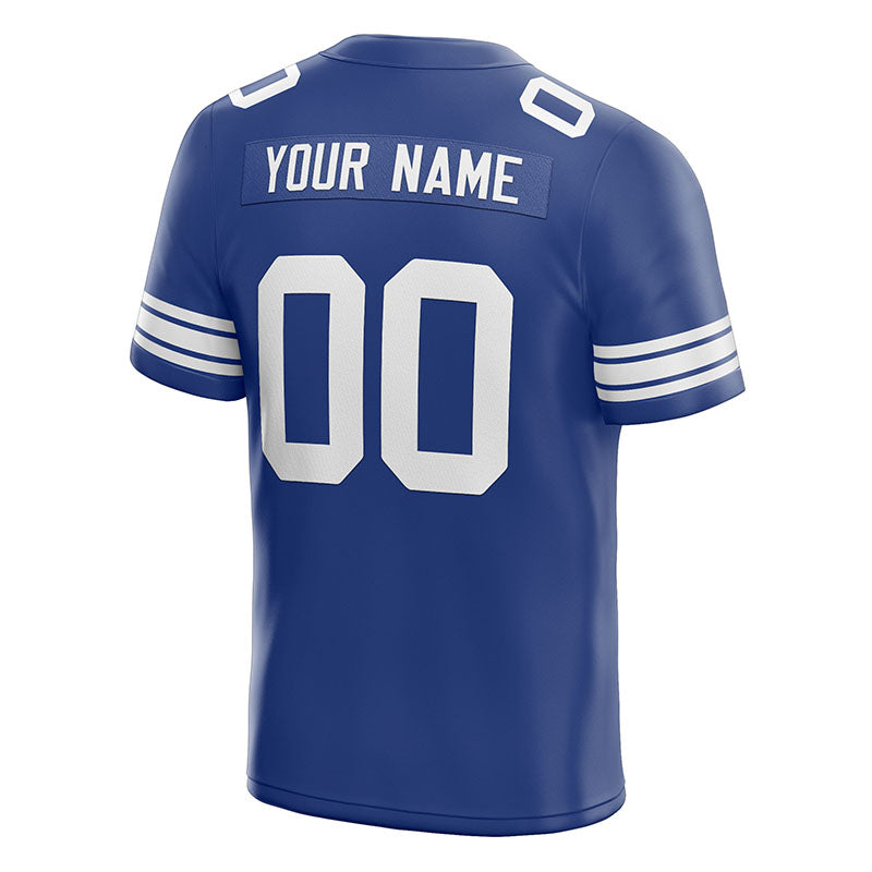 custom authentic football jersey royal-white mesh