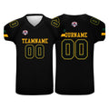 Camiseta de fútbol personalizada con nombre y número del equipo impresos en color negro