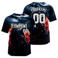 Uniformes de béisbol personalizados Blood Moon Wolf de alta calidad para adultos y niños & optimizados para el rendimiento